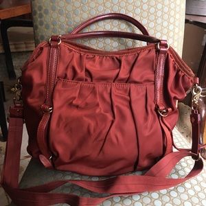MZ Wallace Rust red crossbody satchel